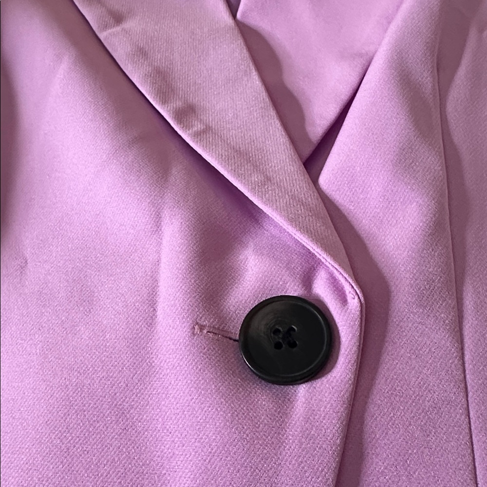 NEW Nordstrom ASOS Lavender Long Oversized Double Breasted Single Button Blazer - Picture 8 of 11